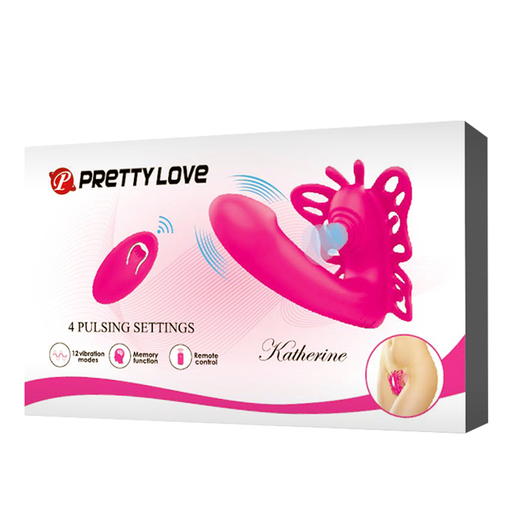 Pretty Love Katherine Wearable Butterfly Vibrator  – Fuchsia
